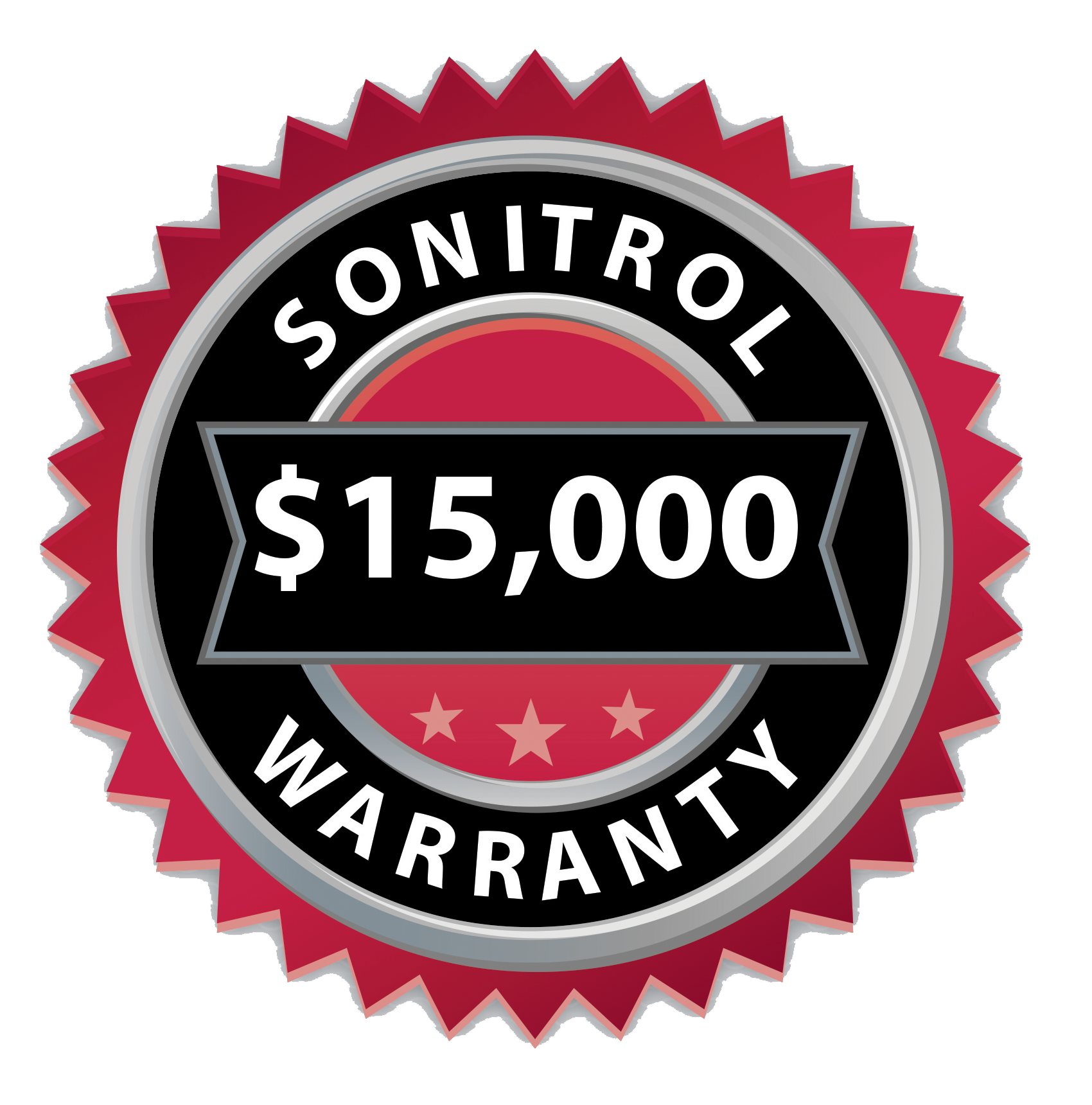 warranty_15 Sonitrol $15,000 Warranty badge